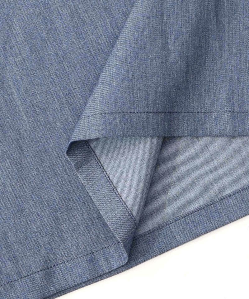 レース×チェック柄 異素材切替パンツ-32