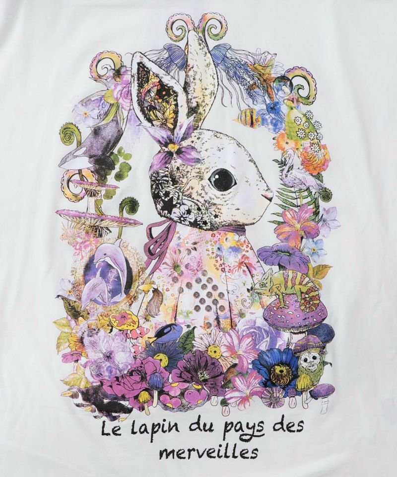 不思議の国のうさぎレイヤード風ロンT-10