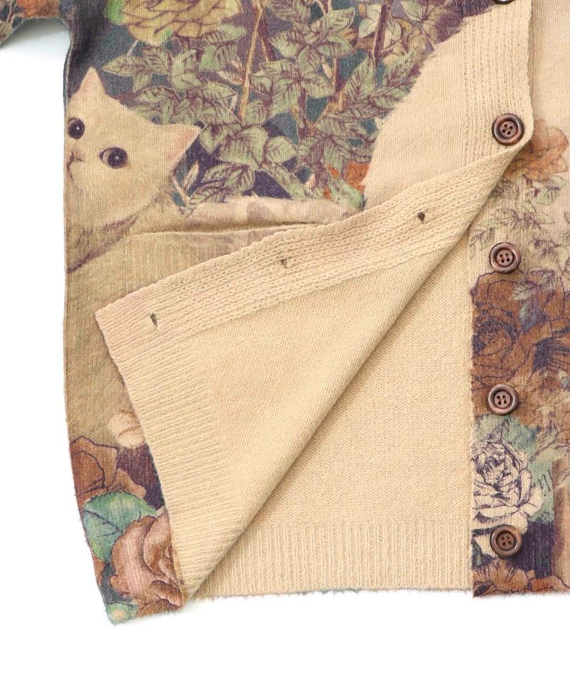 アンティーク風秋色ネコカーディガン-15