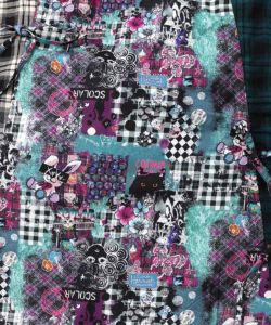 POPチェック柄切替ワンピース-17