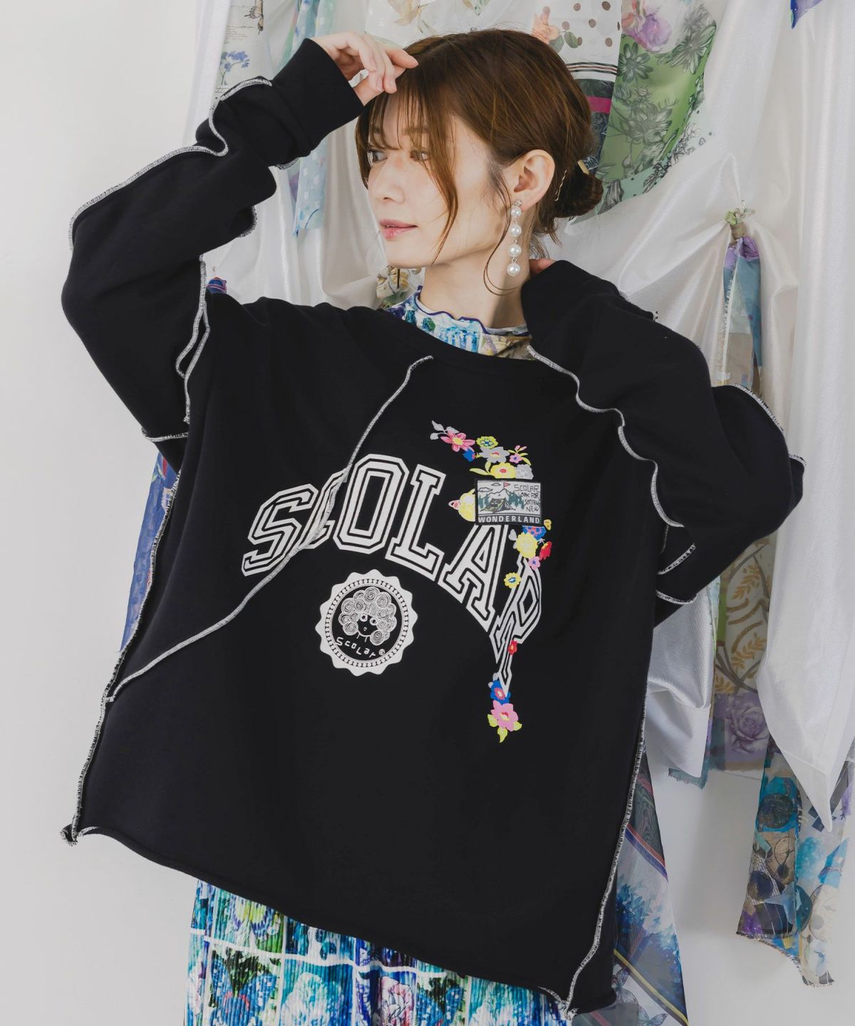 リメイク風メロウステッチプルオーバー-1