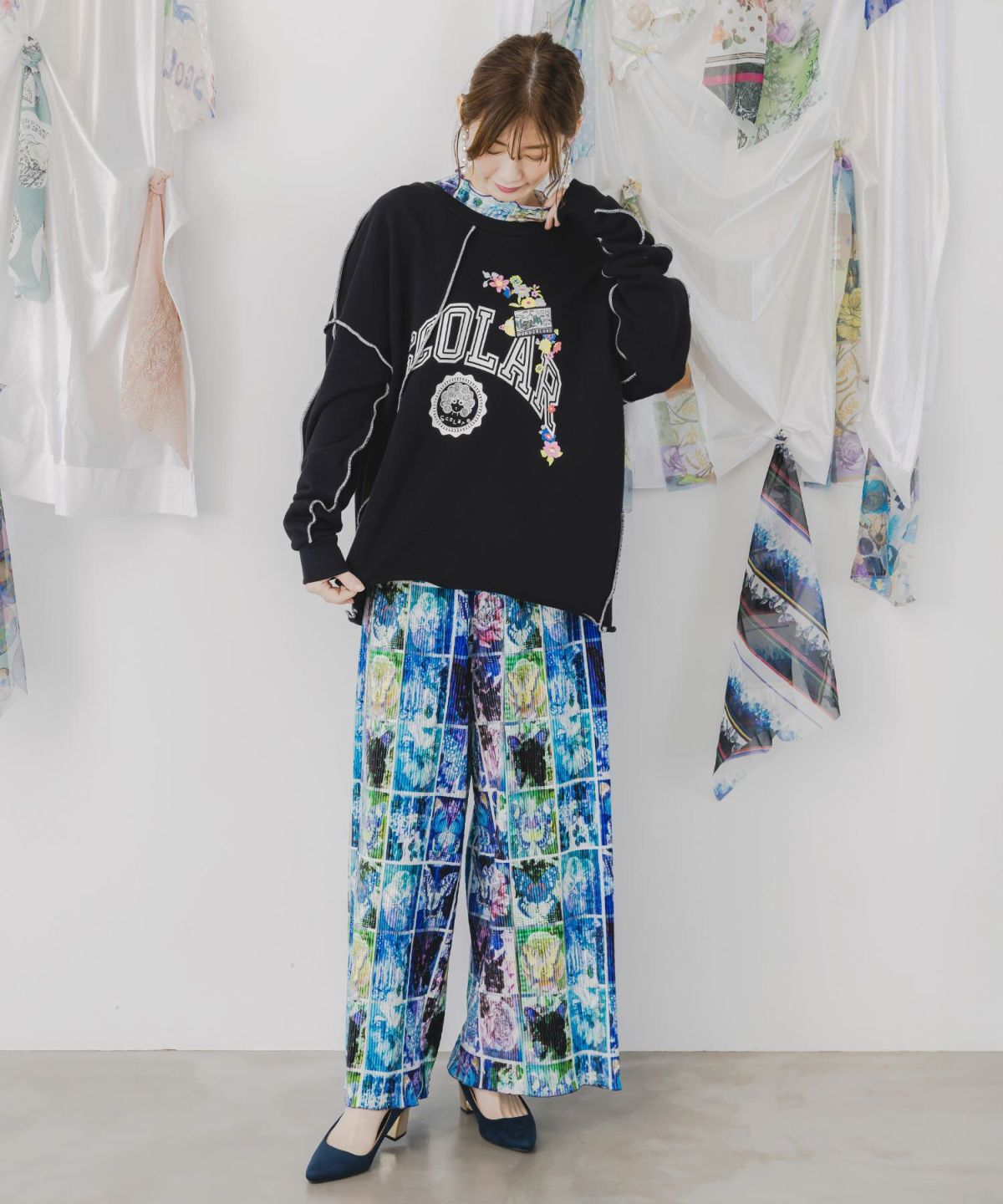 リメイク風メロウステッチプルオーバー-2