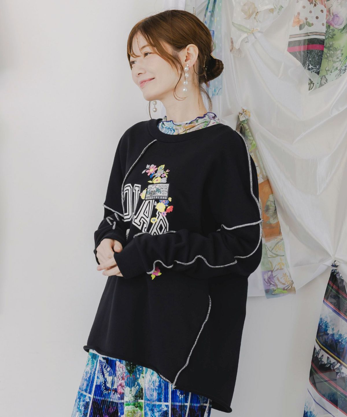 リメイク風メロウステッチプルオーバー-4