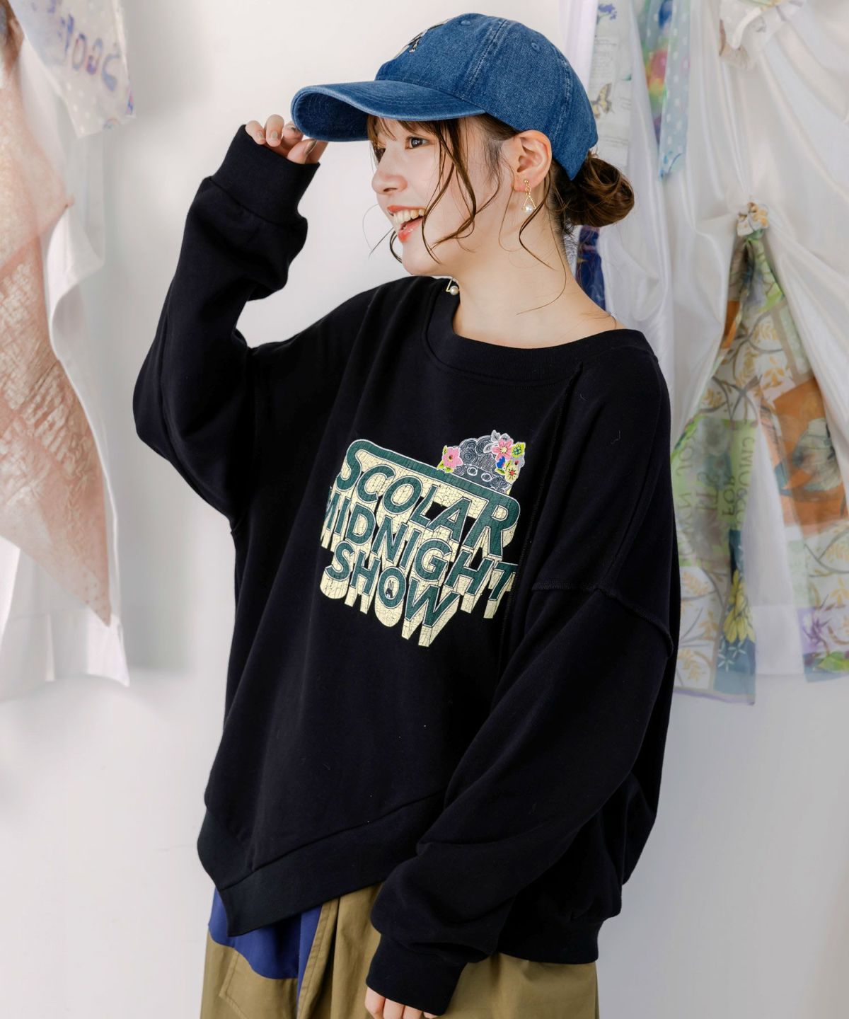 ロゴヴィンテージ加工 裏毛プルオーバー-2