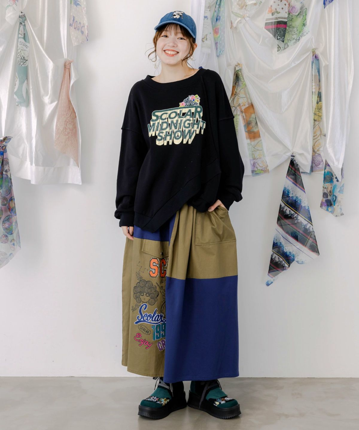 ロゴヴィンテージ加工 裏毛プルオーバー-3