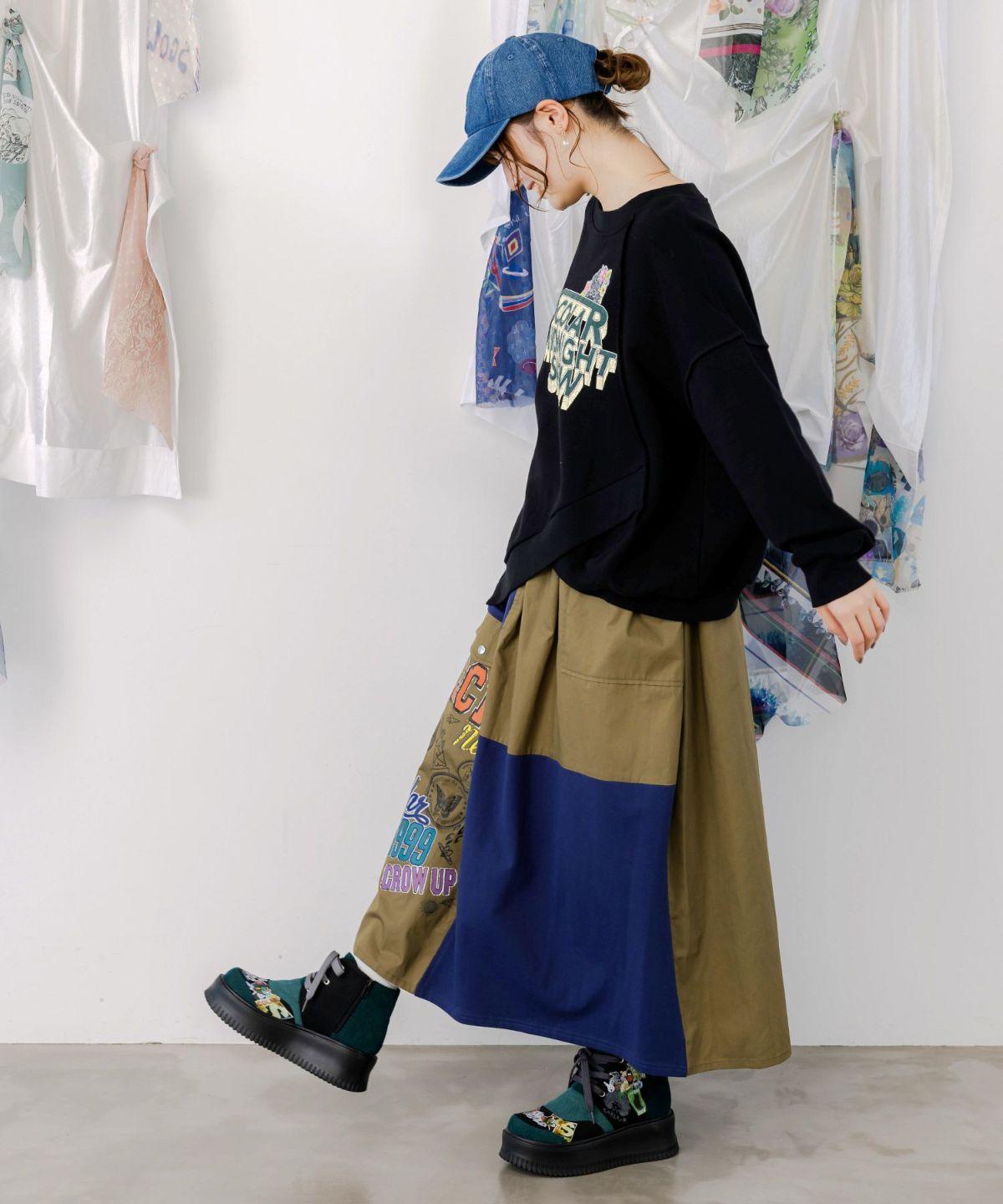 ロゴヴィンテージ加工 裏毛プルオーバー-4