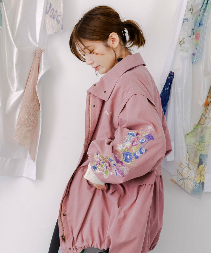 メルヘンキノコ刺繍 2WAYブルゾン-3