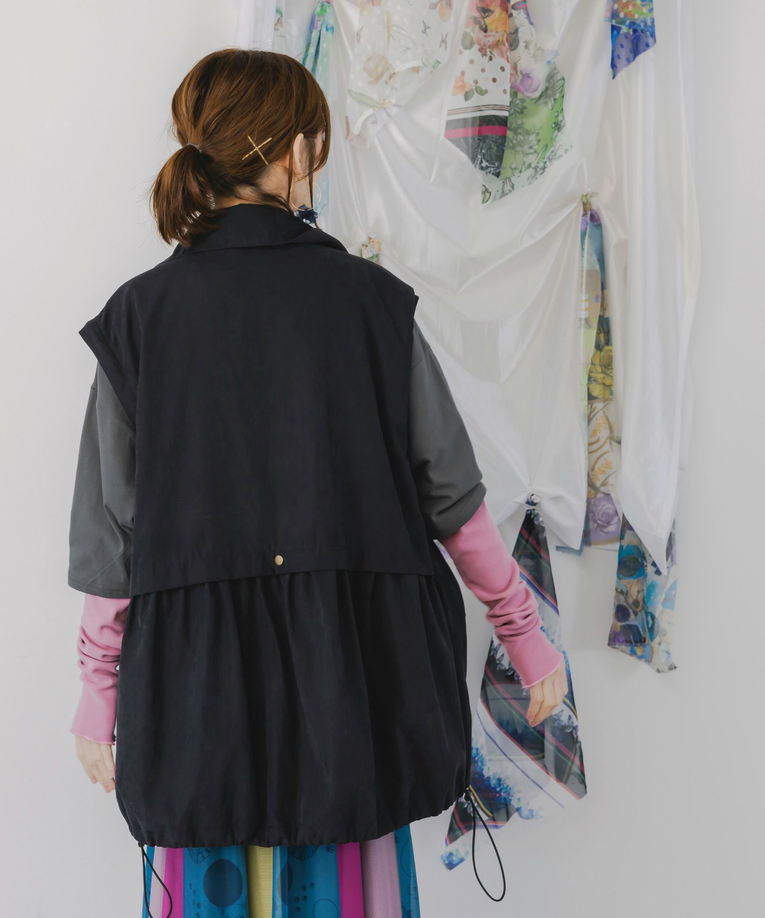 メルヘンキノコ刺繍 2WAYブルゾン-13