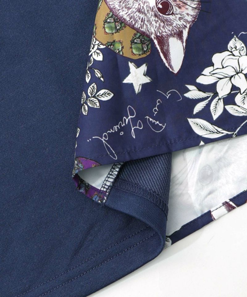 おめかしネコ柄 切替ワンピース-19