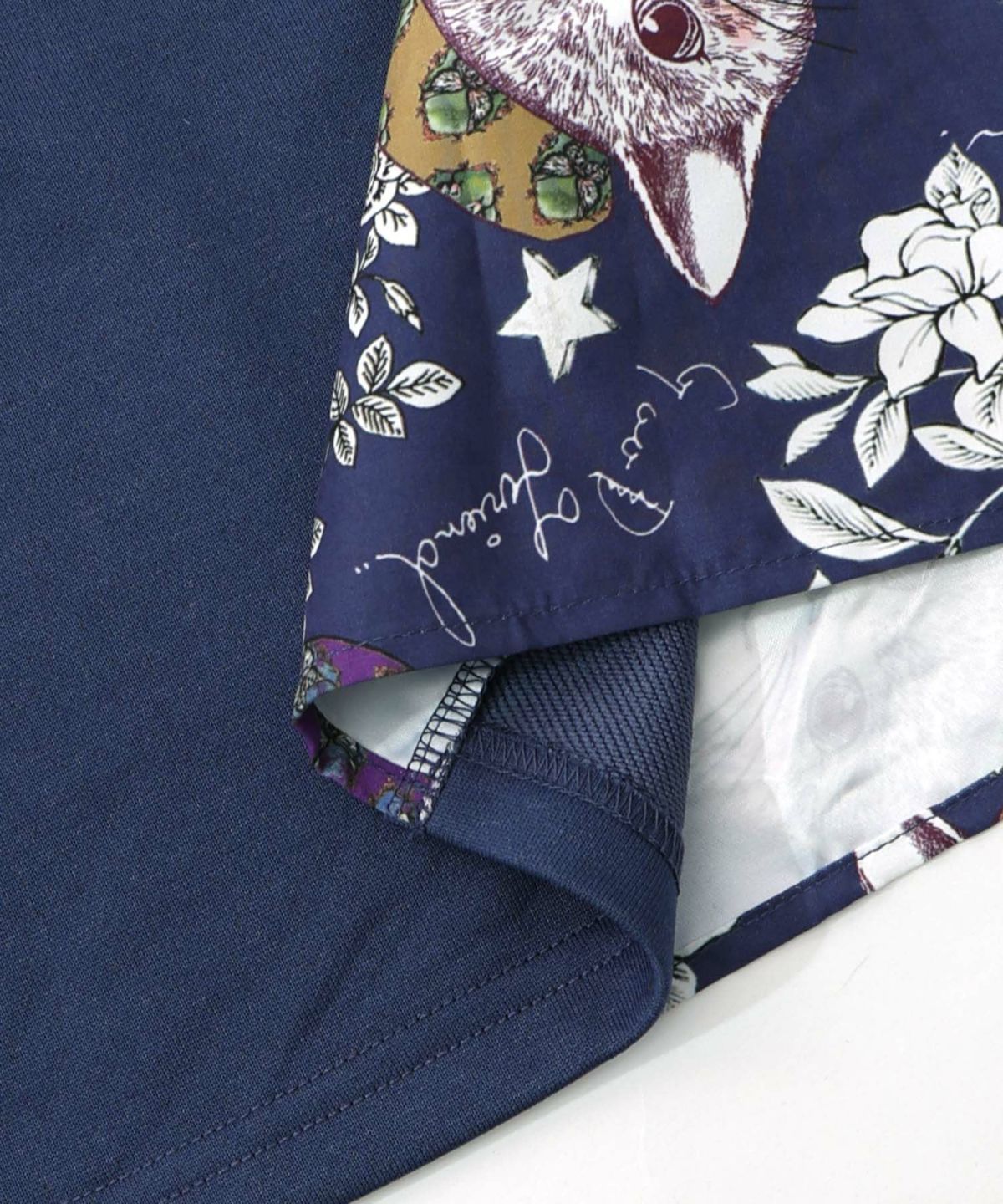 おめかしネコ柄 切替ワンピース-19