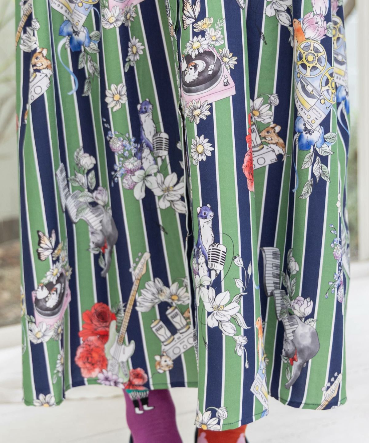 音楽orPOP柄ワンピース-7