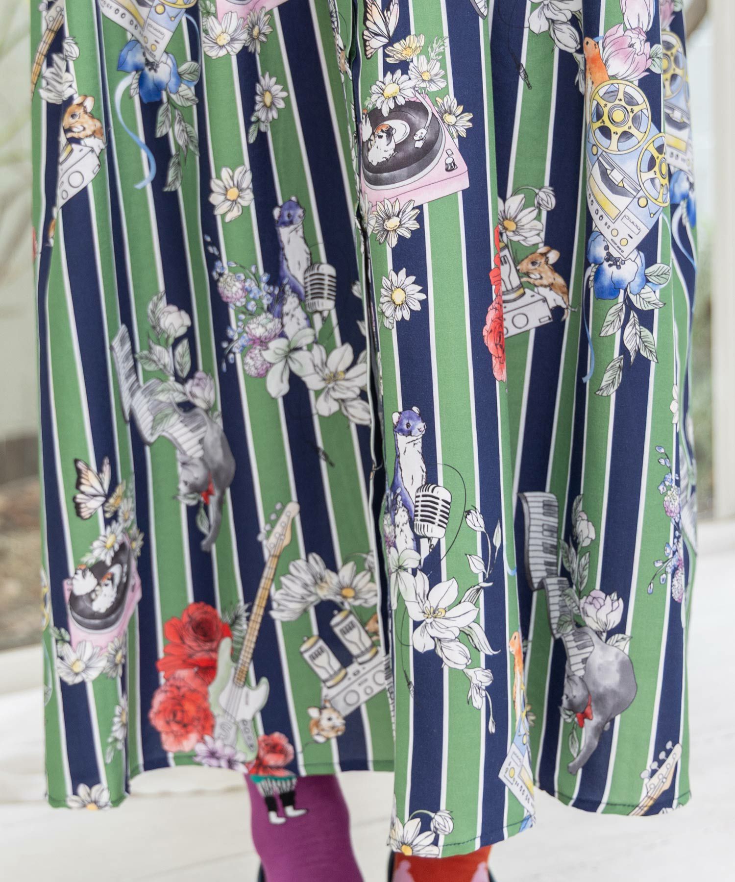 音楽orPOP柄ワンピース-7