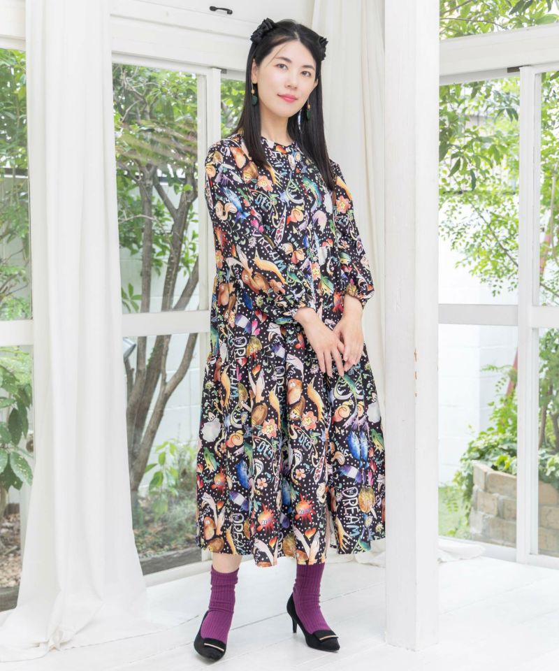 音楽orPOP柄ワンピース-8