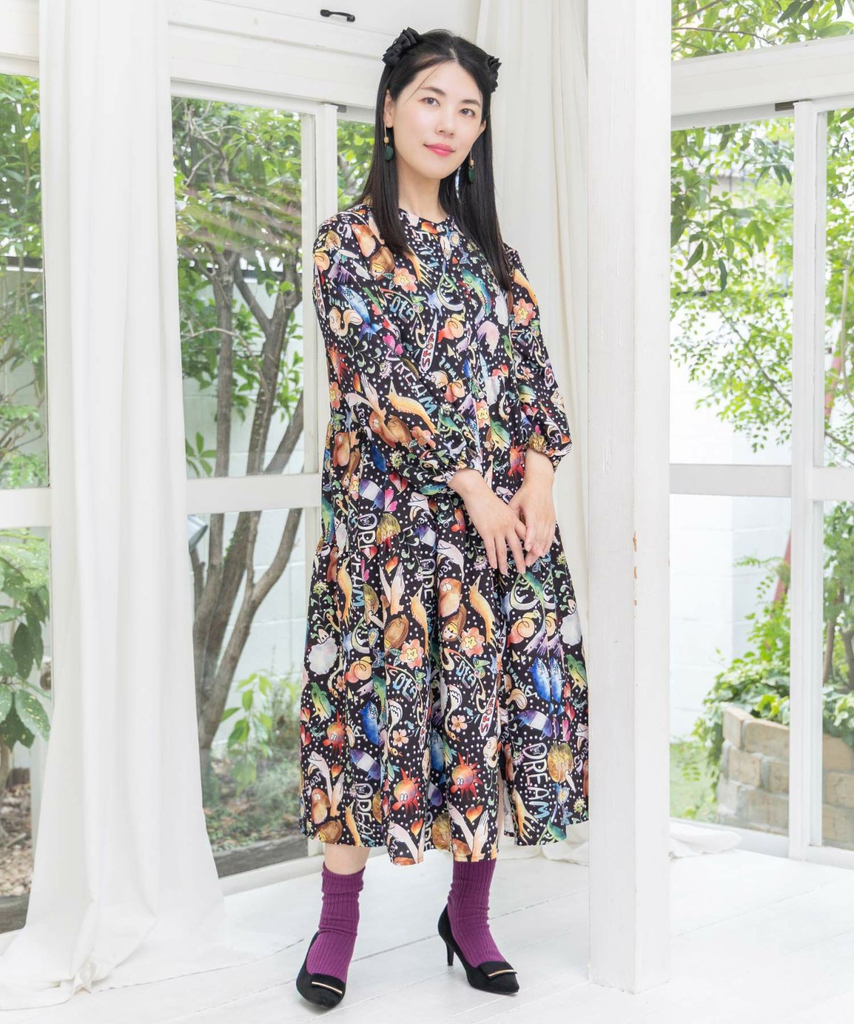 音楽orPOP柄ワンピース-8