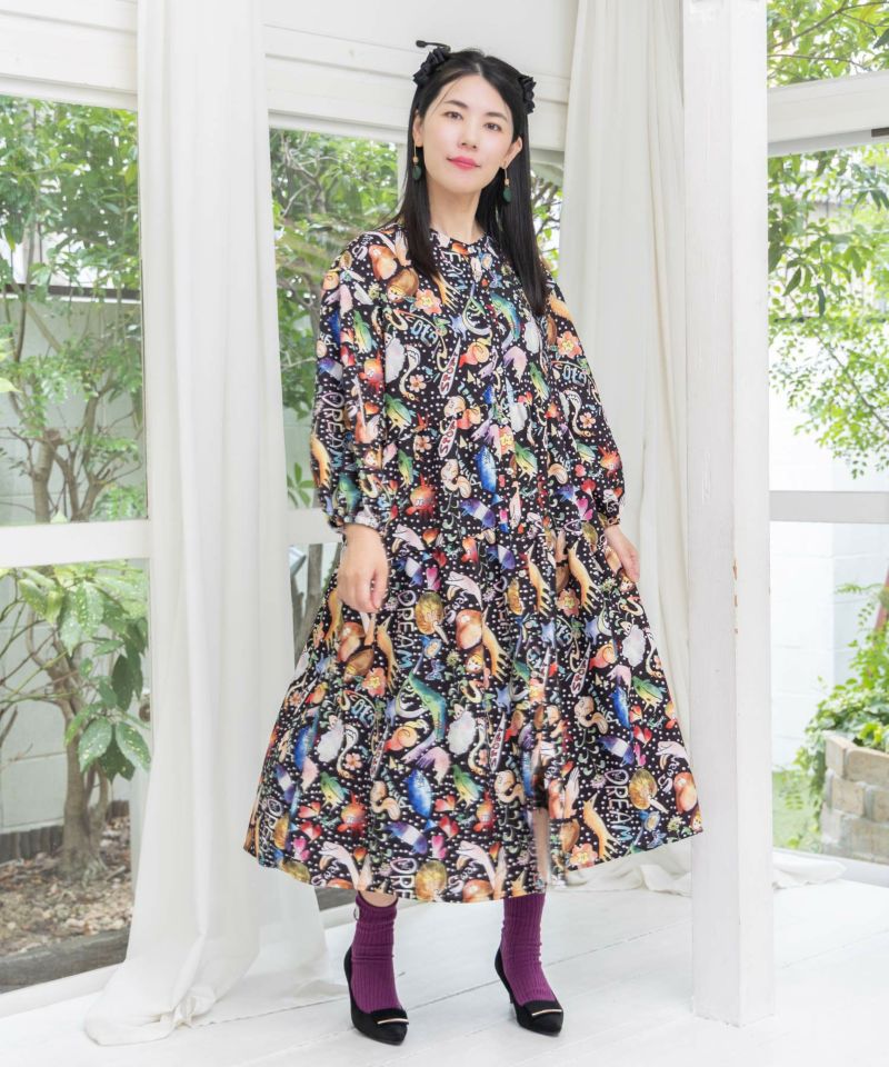 音楽orPOP柄ワンピース-9