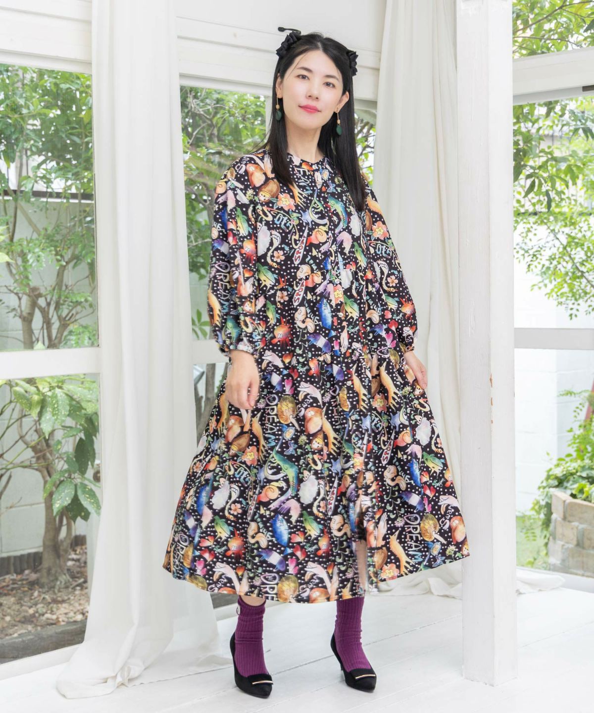 音楽orPOP柄ワンピース-9