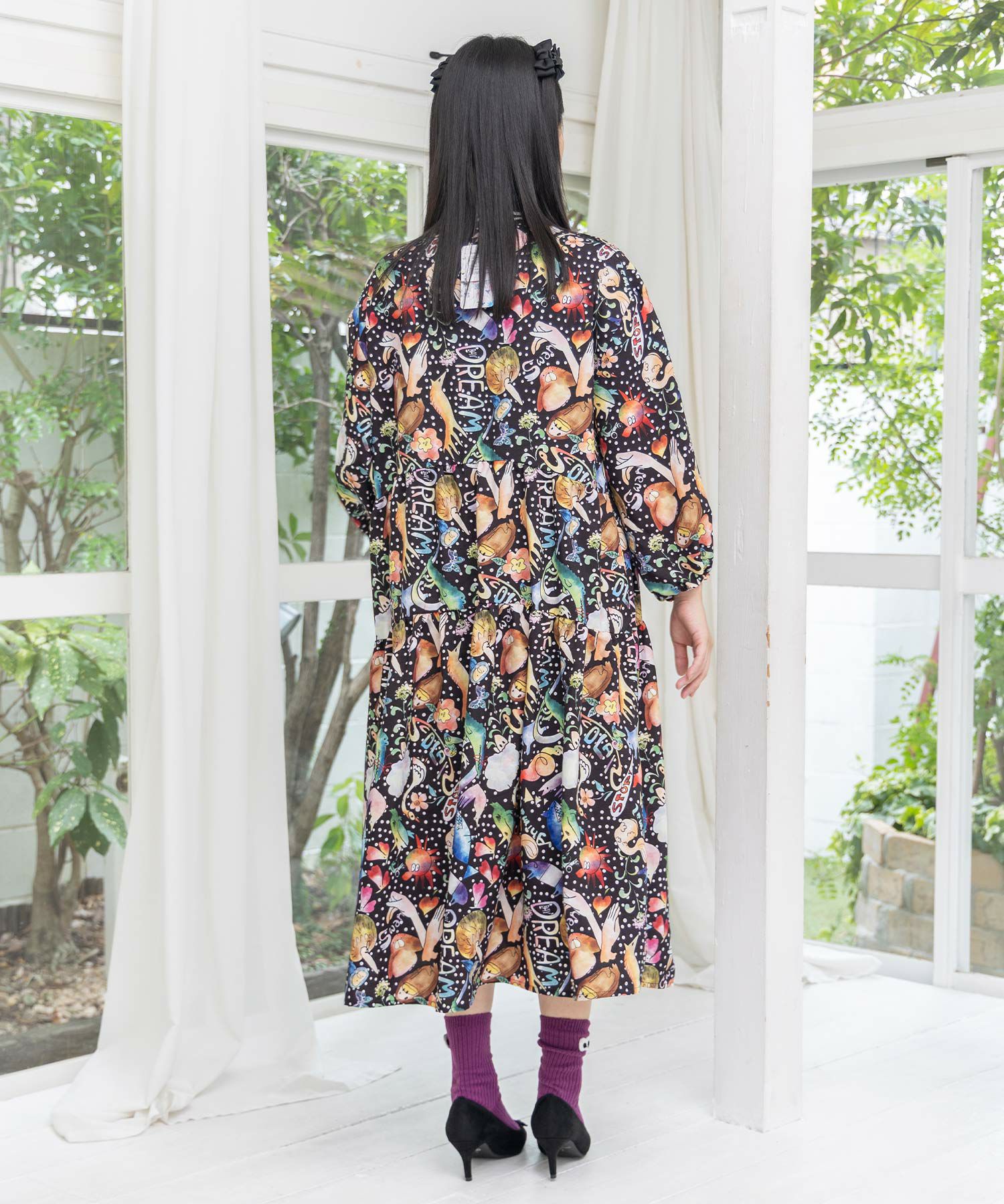 音楽orPOP柄ワンピース-11