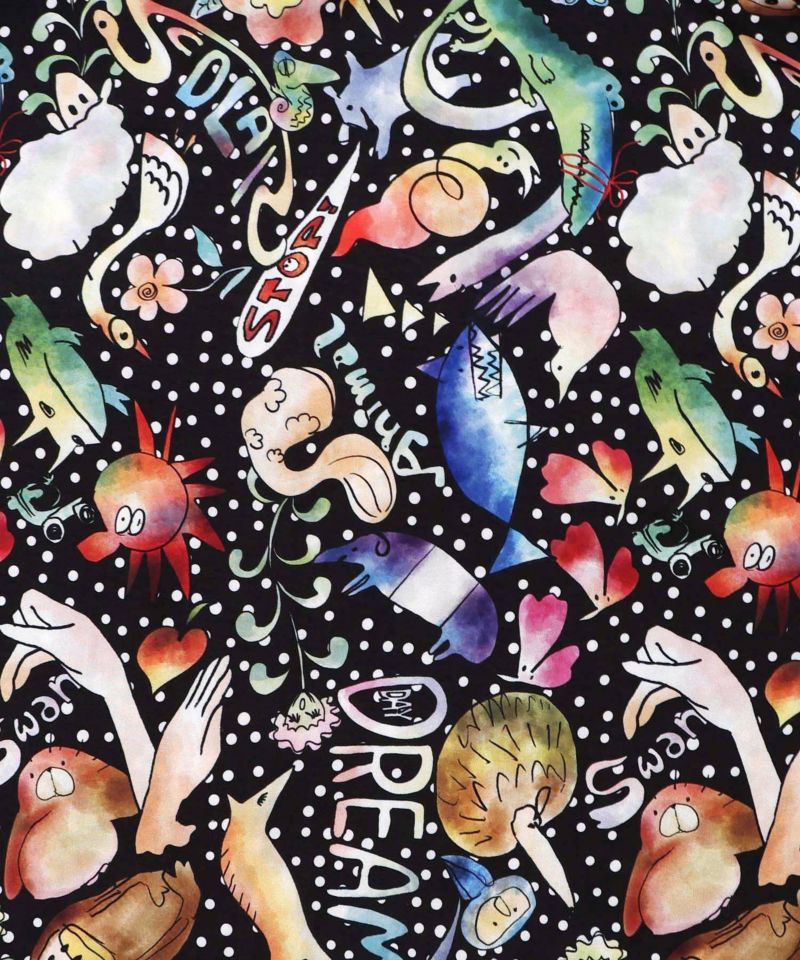 音楽orPOP柄ワンピース-16