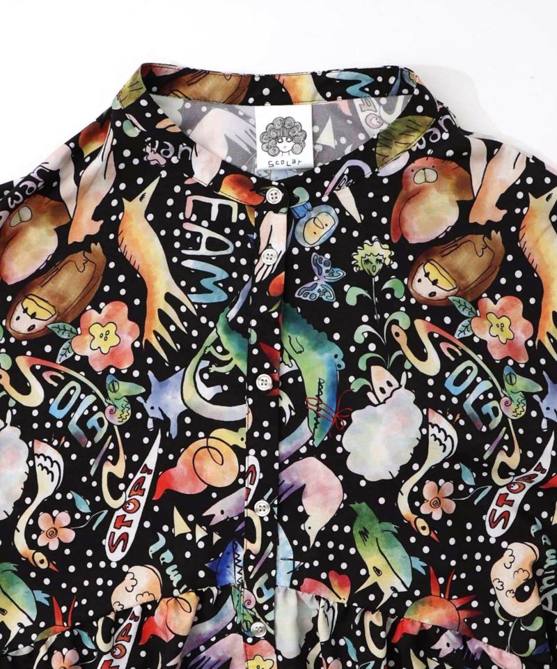 音楽orPOP柄ワンピース-19