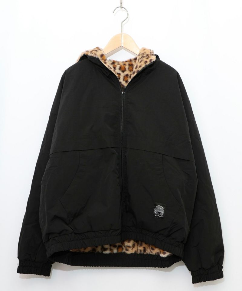 キノコ×レオパード柄リバーシブルブルゾン-12