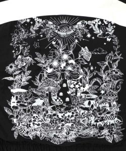 キノコ×レオパード柄リバーシブルブルゾン-15