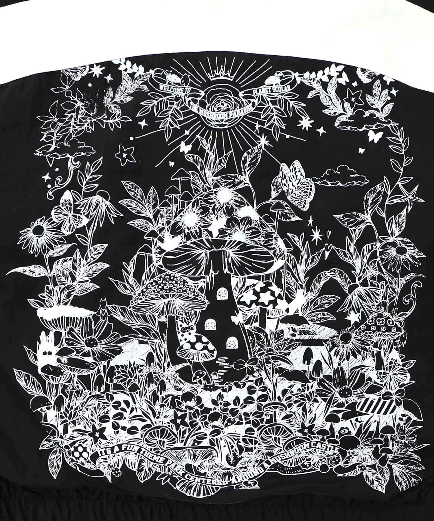 キノコ×レオパード柄リバーシブルブルゾン-15