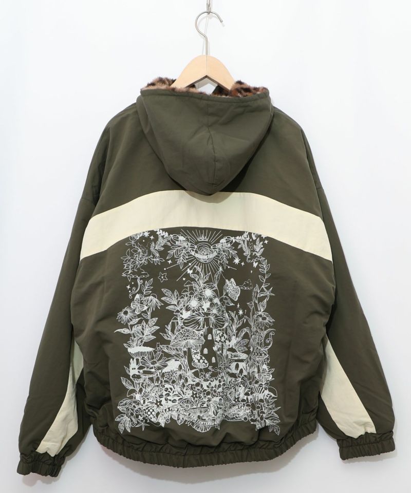 レオナール　スポーツ　中わた　ジャケット　コート　総柄　リバーシブル　良品　希少 キノコ×レオパード柄リバーシブルブルゾン[品番：SRSW0000229]｜ScoLar