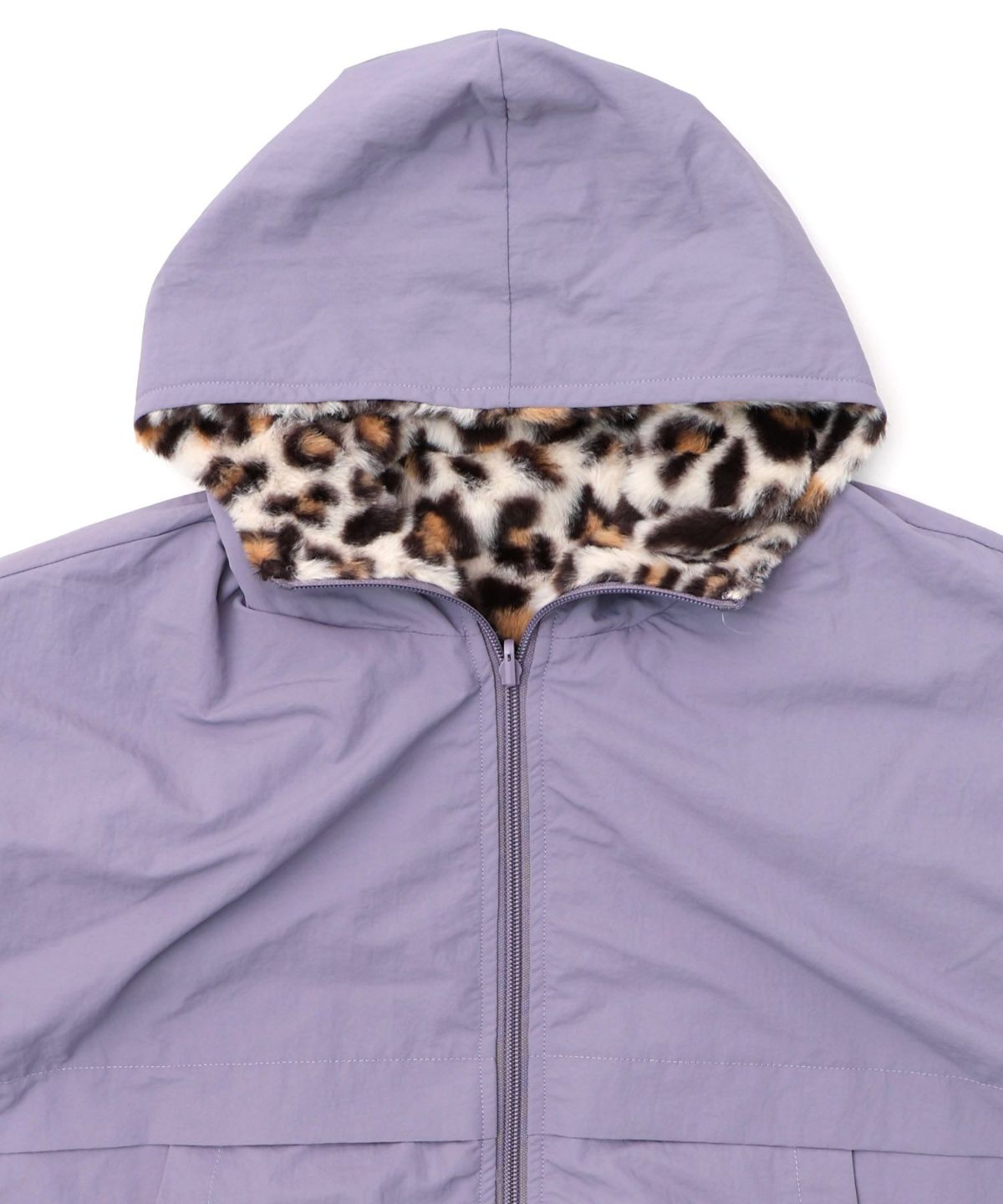 キノコ×レオパード柄リバーシブルブルゾン-24