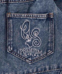 スタッズ付き異素材切替スカート-24