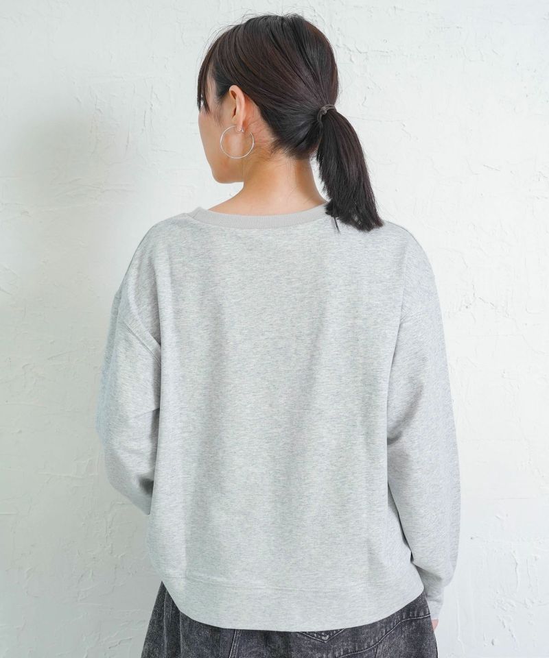 花刺繍アップリケプルオーバー-5