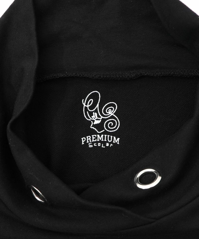 チュールフリル付きフード風プルオーバー-14