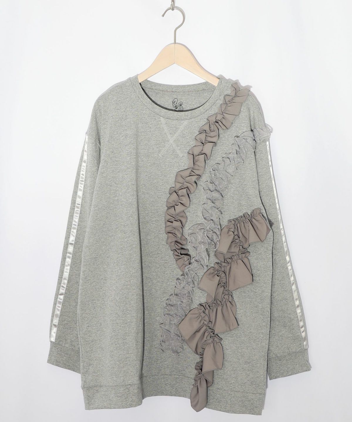 フリルとサテンテープ付きプルオーバー-9