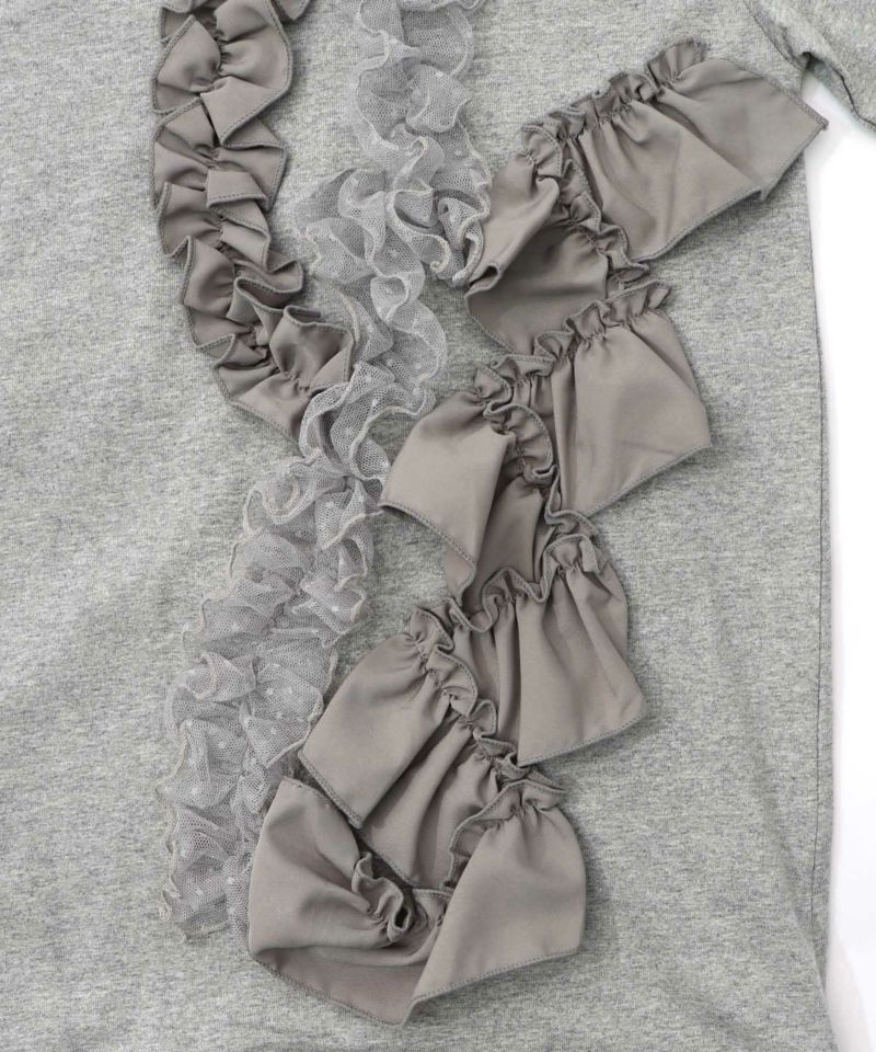 フリルとサテンテープ付きプルオーバー-10