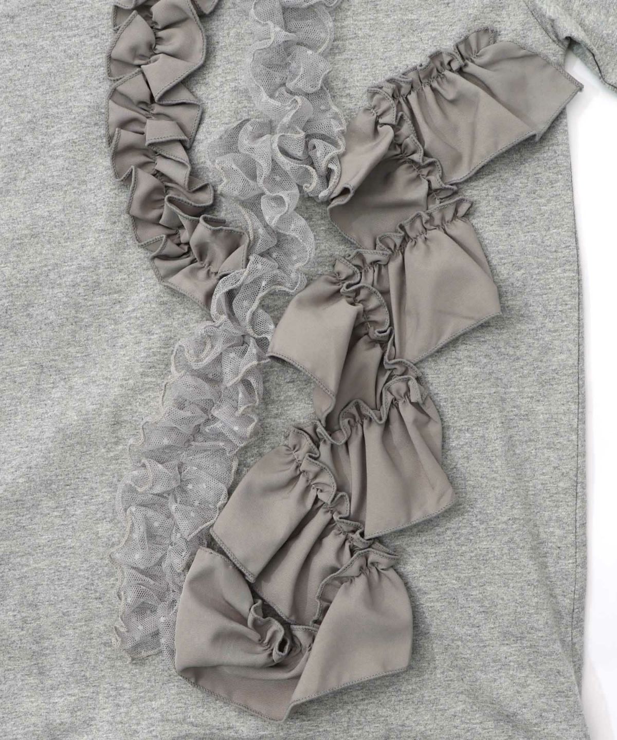 フリルとサテンテープ付きプルオーバー-10