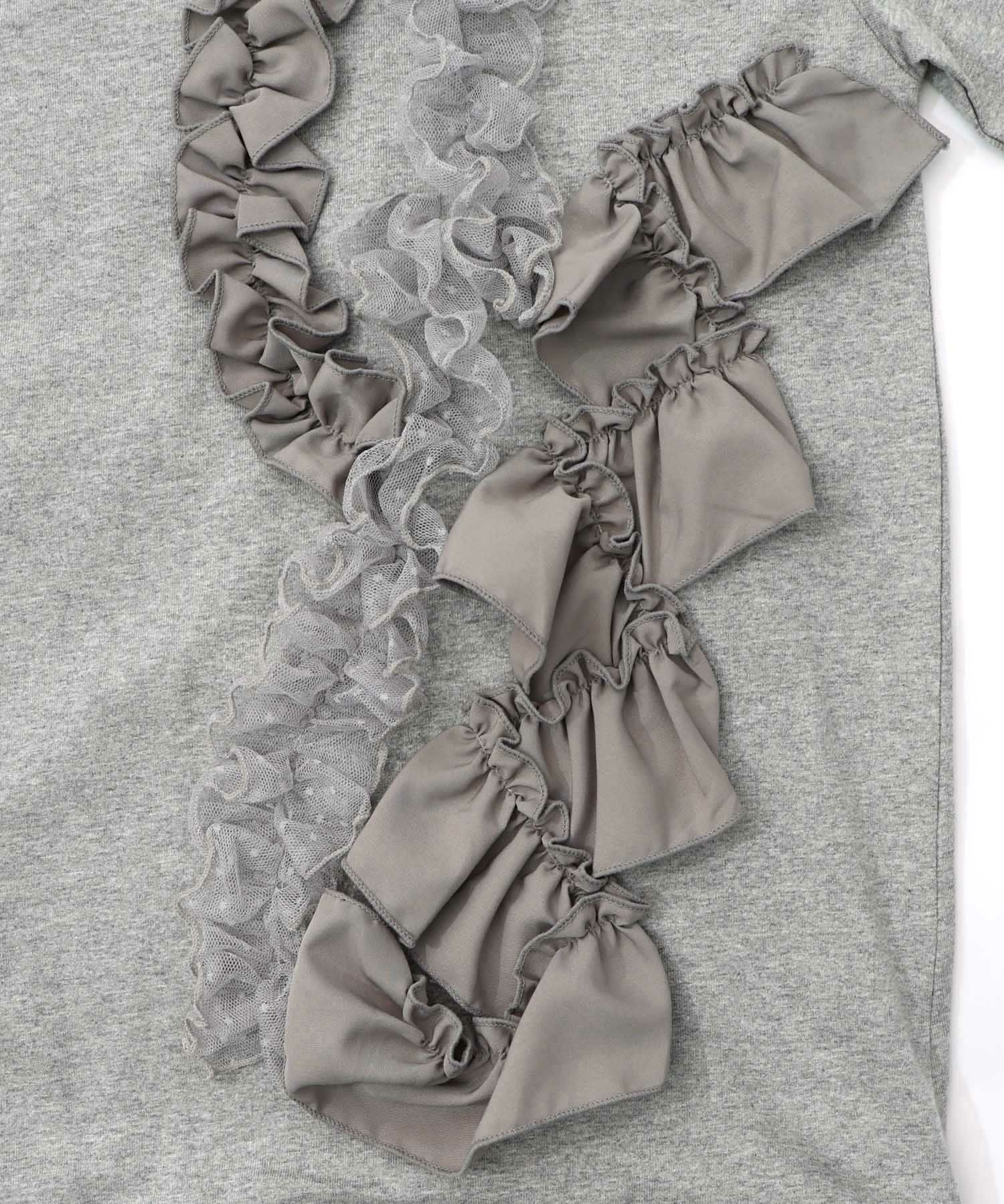 フリルとサテンテープ付きプルオーバー-10