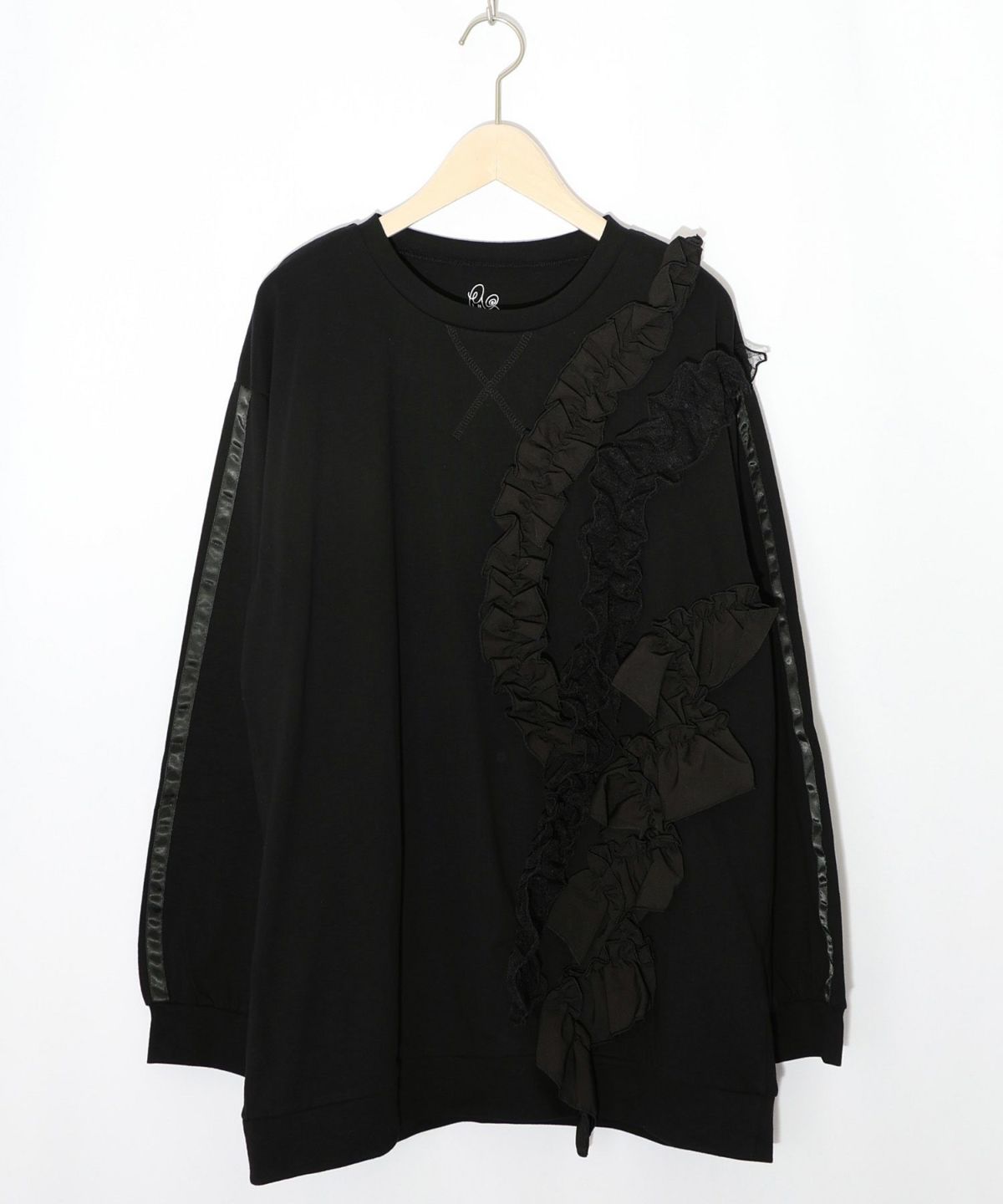 フリルとサテンテープ付きプルオーバー-11