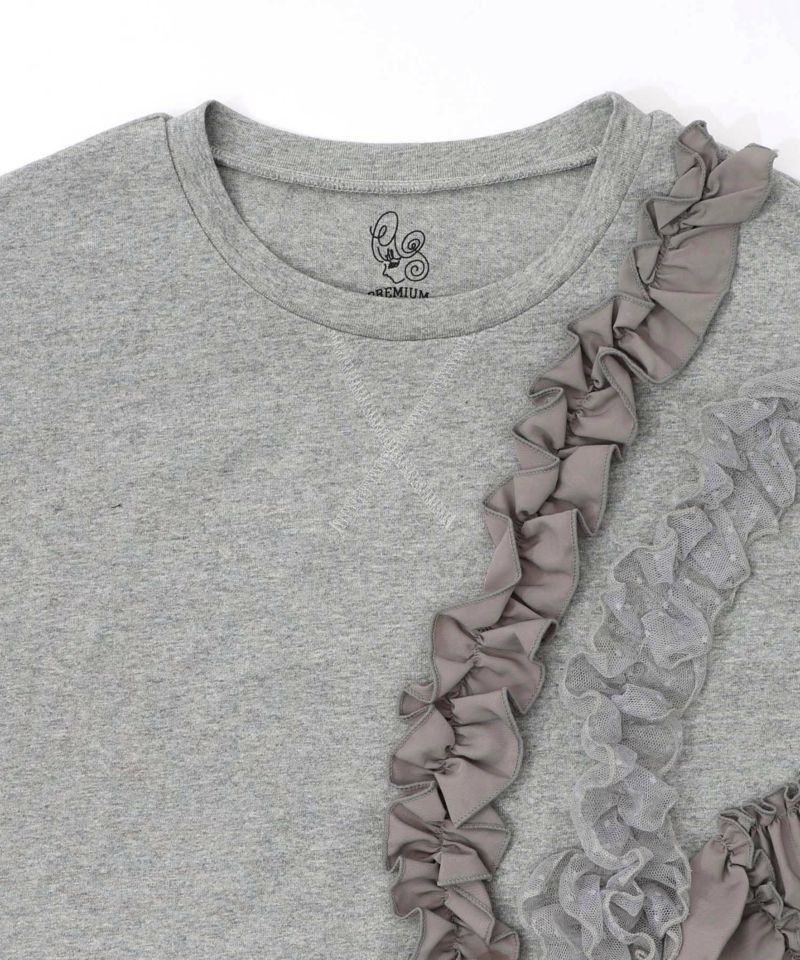 フリルとサテンテープ付きプルオーバー-13