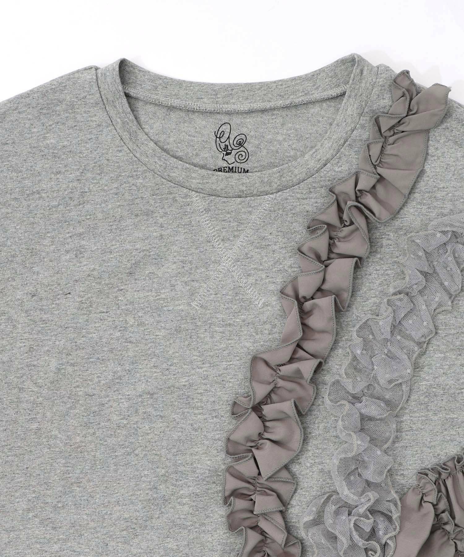 フリルとサテンテープ付きプルオーバー-13