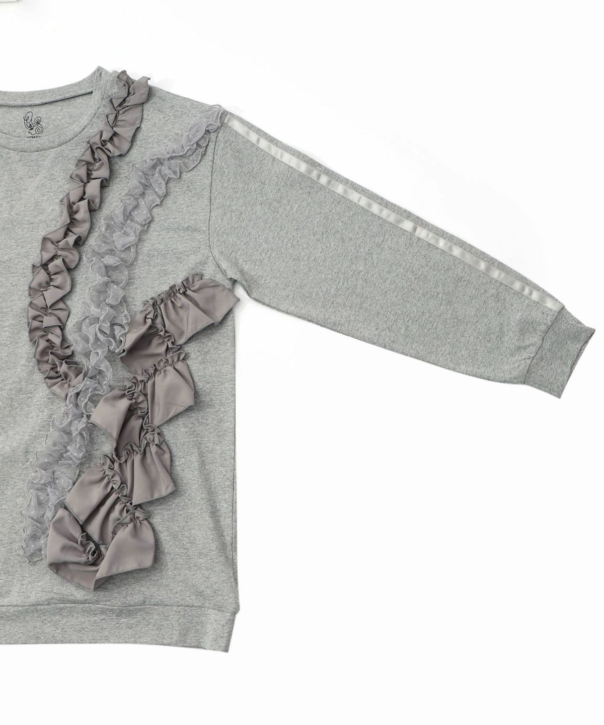 フリルとサテンテープ付きプルオーバー-15