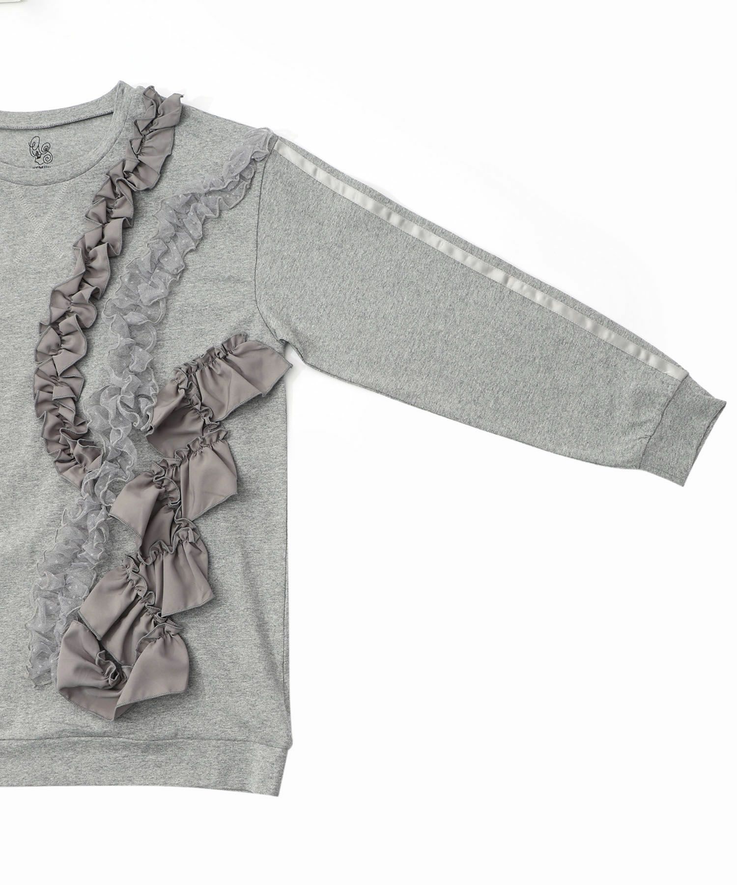 フリルとサテンテープ付きプルオーバー-15