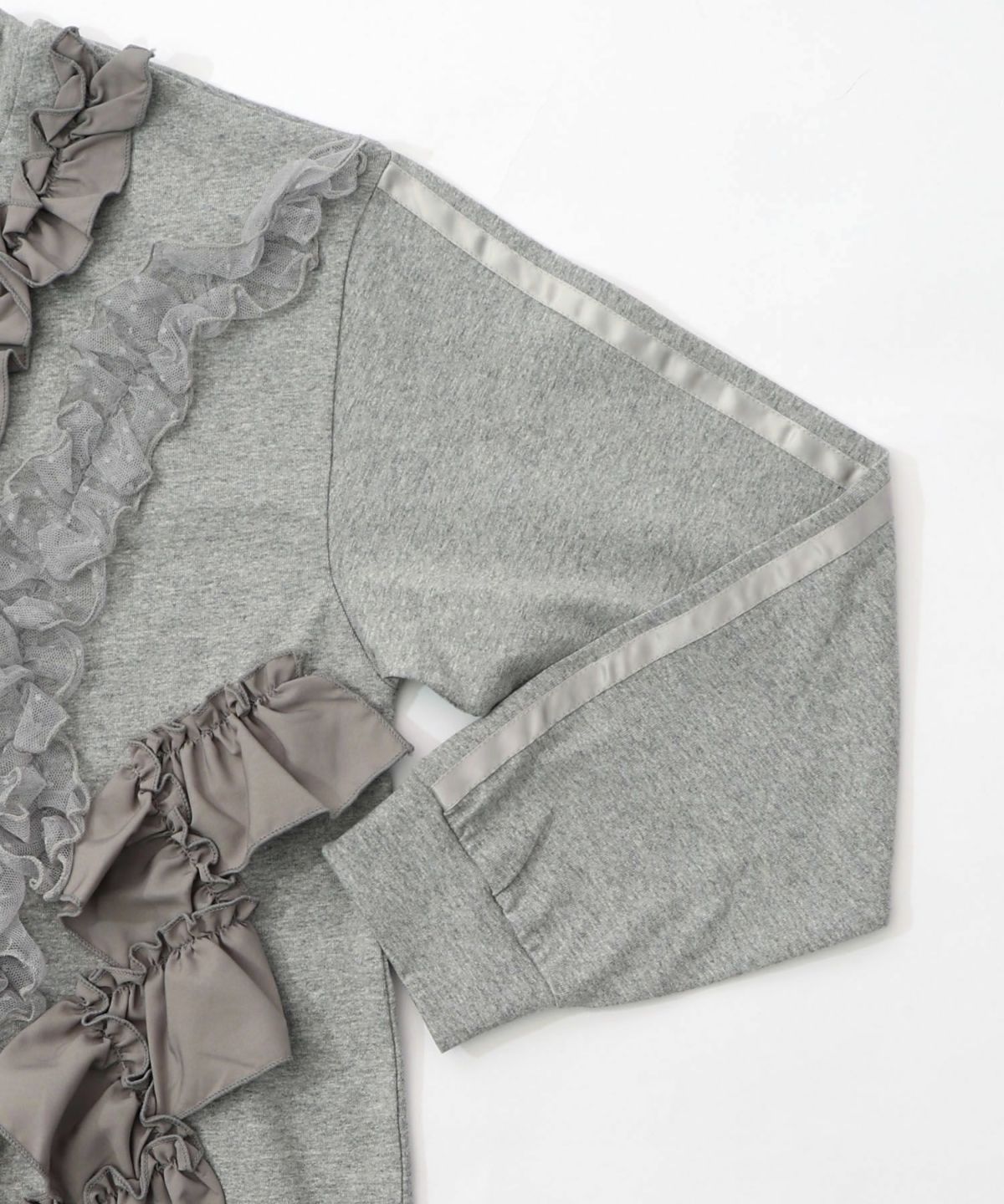 フリルとサテンテープ付きプルオーバー-16