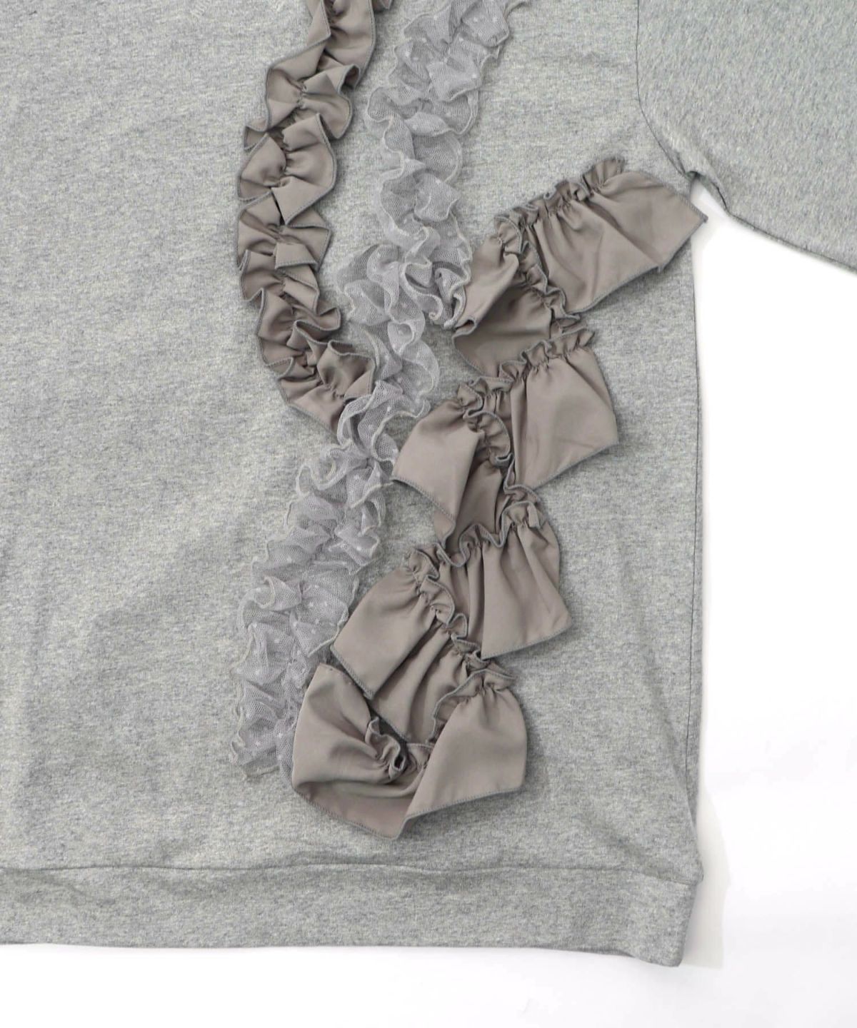 フリルとサテンテープ付きプルオーバー-17