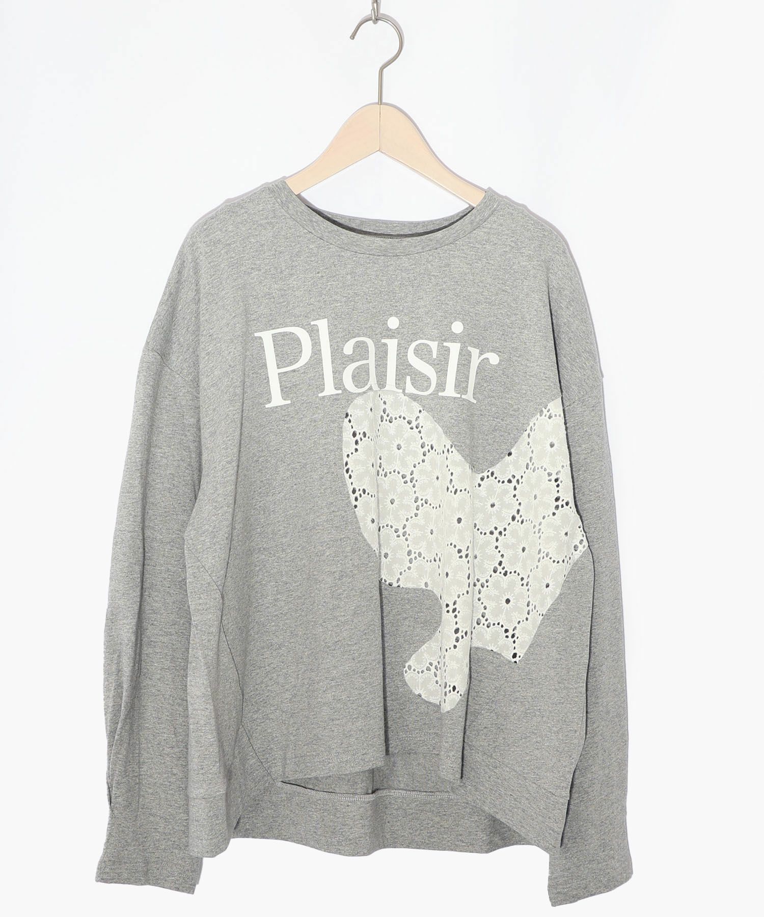 蝶々の綿レース付きプルオーバー-8