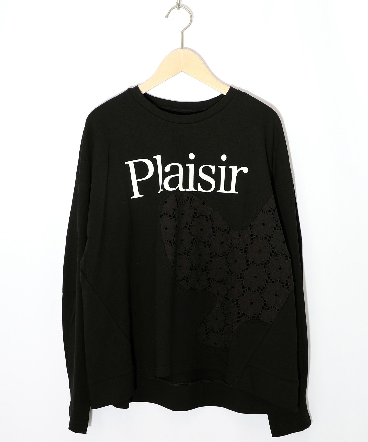 蝶々の綿レース付きプルオーバー-10