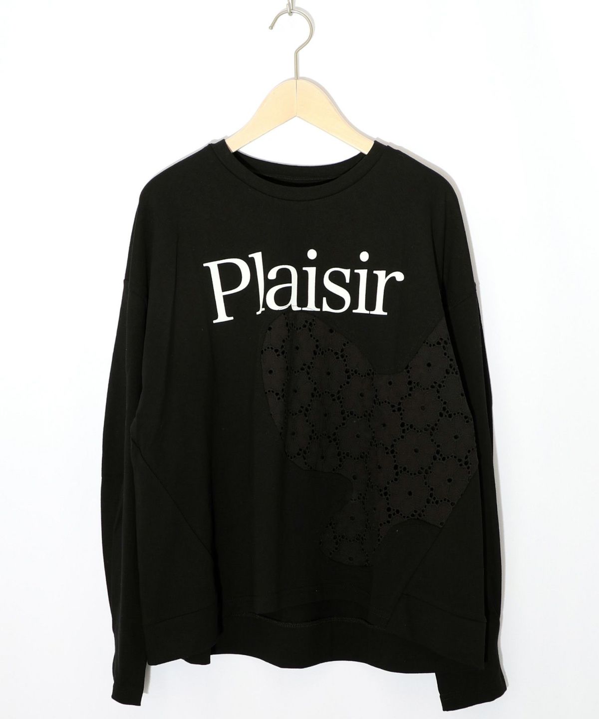 蝶々の綿レース付きプルオーバー-10