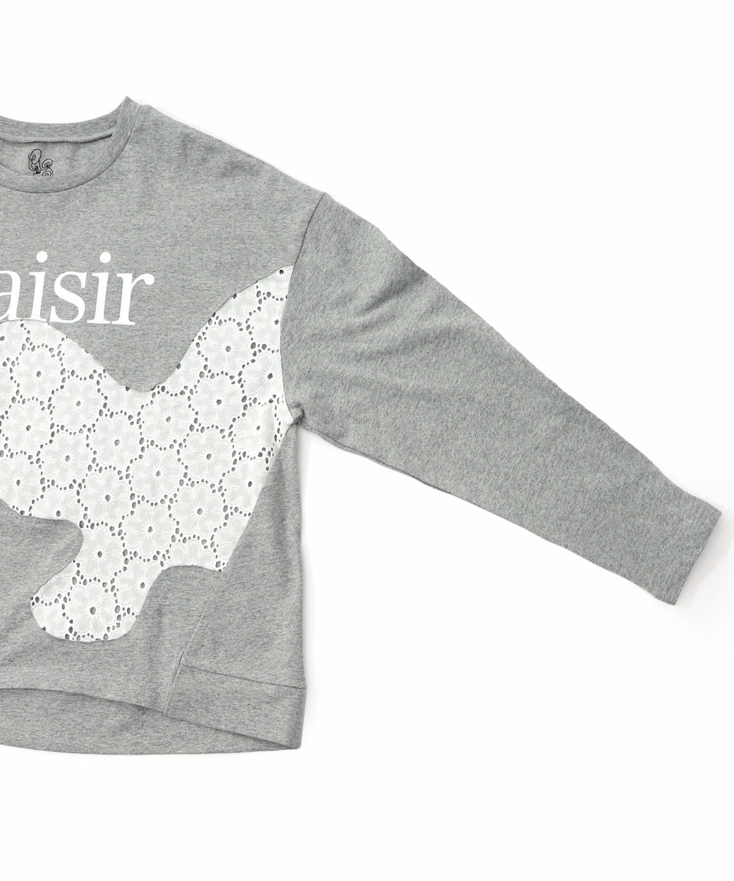 蝶々の綿レース付きプルオーバー-14