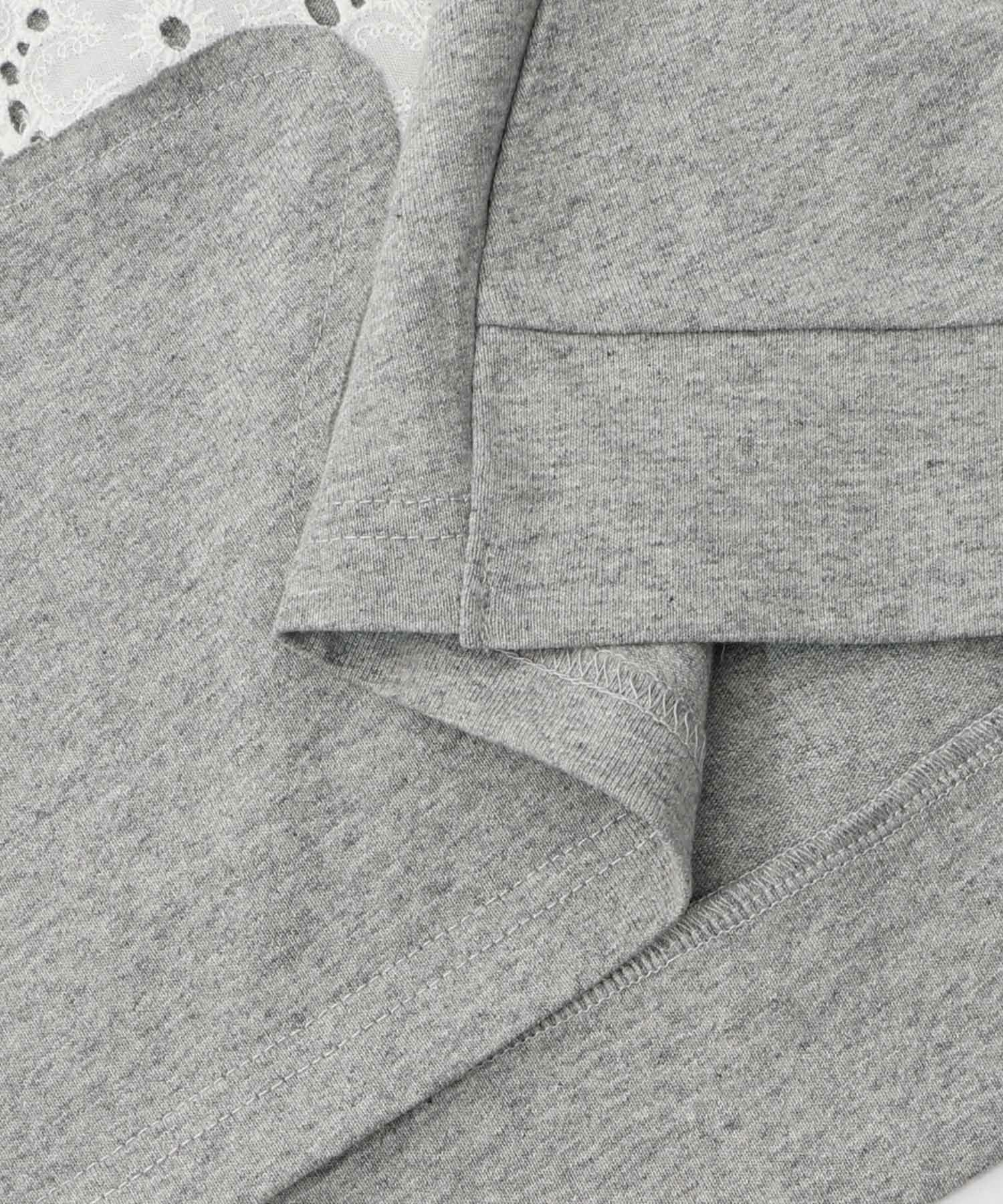 蝶々の綿レース付きプルオーバー-16