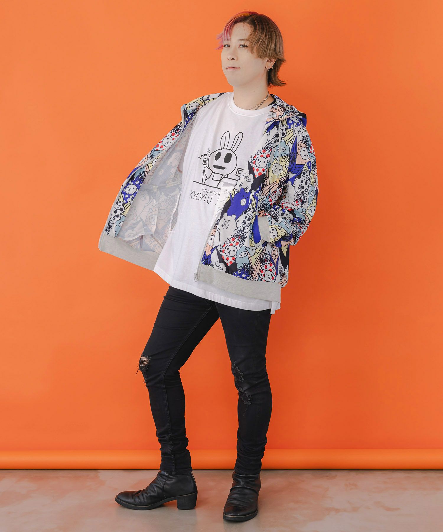 カラフルにゃんもろこし尽くしパーカー-9