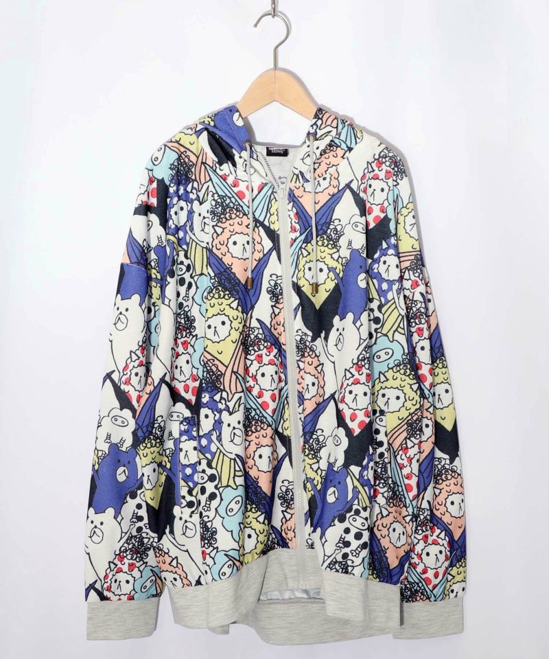 カラフルにゃんもろこし尽くしパーカー-11