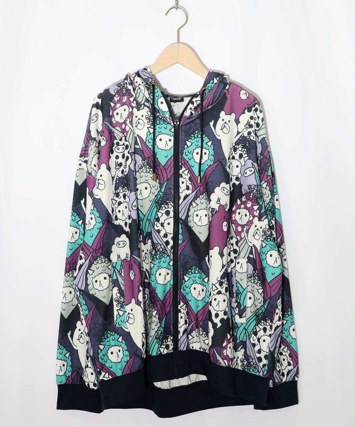カラフルにゃんもろこし尽くしパーカー-13